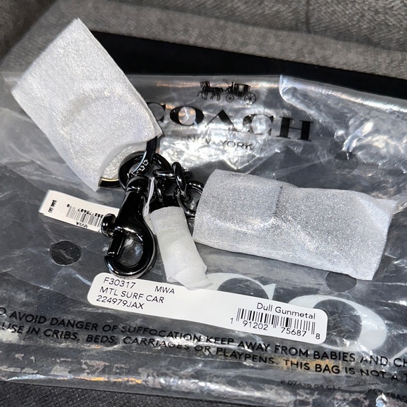 Coach Gunmetal Car Keychain - Picture 4 of 7